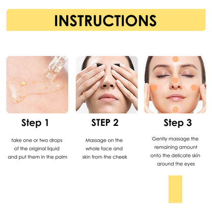 Lifting de proteína de colágeno con oro de 24 quilates