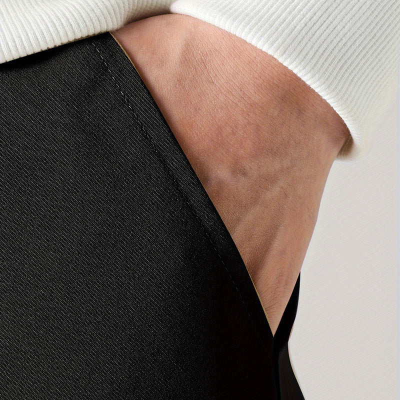 Pantalones Rectos con Tobillo Ajustado – Hombre