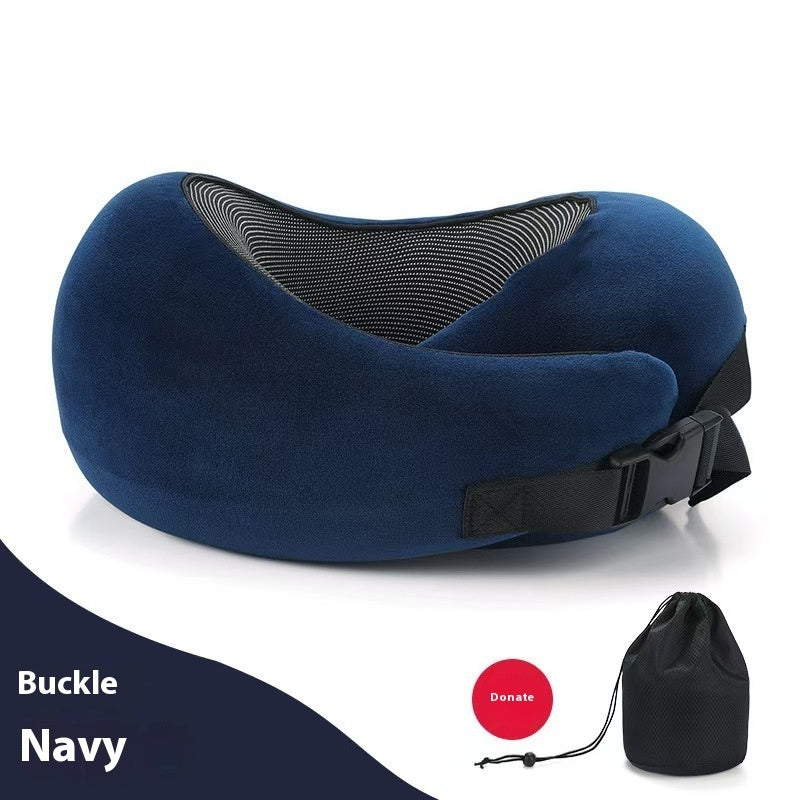 Almohada Cervical de Viaje de Espuma Viscoelástica – Soporte Ergonómico